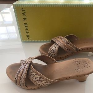 Jack Rodgers - Wooden Kitten heels - Size 8